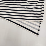 IENA sese 新品 ボーダープリントプルオーバー 定価15400円 ノースリーブ カットソー 25SS ネイビー ホワイト レディース イエナ【中古】5-0908S♪