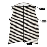 IENA sese 新品 ボーダープリントプルオーバー 定価15400円 ノースリーブ カットソー 25SS ネイビー ホワイト レディース イエナ【中古】5-0908S♪