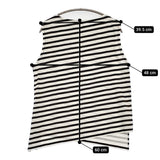 IENA sese 新品 ボーダープリントプルオーバー 定価15400円 ノースリーブ カットソー 25SS ネイビー ホワイト レディース イエナ【中古】5-0908S♪