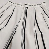 GALERIE VIE ドローイングラインプリントイージータックパンツ 定42900円 25SS アイボリー ブラック レディース ギャルリーヴィー【中古】5-0908M♪