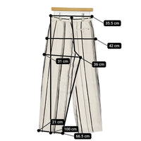 GALERIE VIE ドローイングラインプリントイージータックパンツ 定42900円 25SS アイボリー ブラック レディース ギャルリーヴィー【中古】5-0908M♪