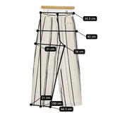 GALERIE VIE ドローイングラインプリントイージータックパンツ 定42900円 25SS アイボリー ブラック レディース ギャルリーヴィー【中古】5-0908M♪
