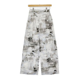JOURNAL STANDARD ドローイングプリントパンツ 38 定価15400円 25SS グレー ライトブルー レディース ジャーナルスタンダード【中古】5-0908M♪