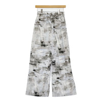 JOURNAL STANDARD ドローイングプリントパンツ 38 定価15400円 25SS グレー ライトブルー レディース ジャーナルスタンダード【中古】5-0908M♪