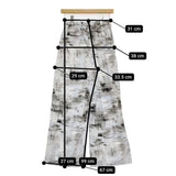 JOURNAL STANDARD ドローイングプリントパンツ 38 定価15400円 25SS グレー ライトブルー レディース ジャーナルスタンダード【中古】5-0908M♪
