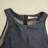 t.yamai paris コットンリネン デニム コンビネゾン サロペットパンツ TY62-07-FS25 オールインワン ツナギ ブルー レディース ティ ヤマイ パリ【中古】6-0307M∞