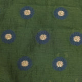 susuri 刺繍 20-403 カットジャカード ブラウス シャツ グリーン レディース ススリ【中古】6-0307M∞