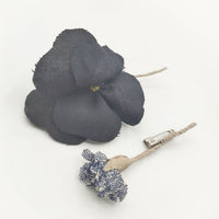 ARTS&SCIENCE お花 コサージュ 2個セット ブローチ ネイビー ブラック レディース アーツ&サイエンス【中古】5-1012G∞