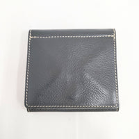IL BISONTE 24SS 2つ折り レザー 革 二つ折り財布 ネイビー レディース イルビゾンテ【中古】5-1001G◎