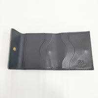 IL BISONTE 24SS 2つ折り レザー 革 二つ折り財布 ネイビー レディース イルビゾンテ【中古】5-1001G◎