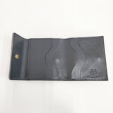IL BISONTE 24SS 2つ折り レザー 革 二つ折り財布 ネイビー レディース イルビゾンテ【中古】5-1001G◎