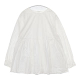 かぐれ GA27-23M016 ウエストギャザー ブラウス シャツ ホワイト レディース かぐれ【中古】5-1221M∞