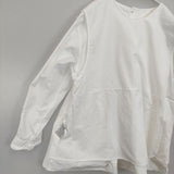 かぐれ GA27-23M016 ウエストギャザー ブラウス シャツ ホワイト レディース かぐれ【中古】5-1221M∞