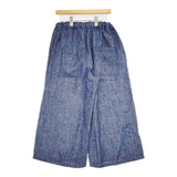 ICHI リネンワイドパンツ 定価17600円 Y250118 パンツ ブルー レディース イチ【中古】6-0307M∞