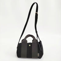 VIOLAd'ORO GINO V-2075 マイクロファイバースエードトートバッグ Sサイズ 2way 定価17600円 ブラック レディース ヴィオラドーロ【中古】5-0908G♪