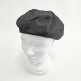 IL BISONTE コットン ロゴ刺繍 帽子 ベレー帽 ブラック レディース イルビゾンテ【中古】5-1108G◎