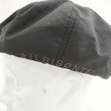 IL BISONTE コットン ロゴ刺繍 帽子 ベレー帽 ブラック レディース イルビゾンテ【中古】5-1108G◎