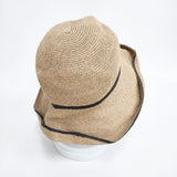 mature ha ボックスハット BOXED HAT 11cm brim 帽子 ハット ベージュ レディース マチュアーハ【中古】6-0212M◎