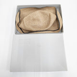 mature ha ボックスハット BOXED HAT 11cm brim 帽子 ハット ベージュ レディース マチュアーハ【中古】6-0212M◎