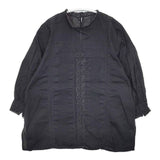 JOURNAL STANDARD ピンタックレースミドルスリーブブラウス コットン ブラウス シャツ ブラック レディース ジャーナルスタンダード【中古】6-0307M∞