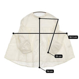 ina 胸切替ギャザーパフスリーブプルオーバー ブラウス シャツ オフホワイト レディース イナ【中古】5-1218M∞