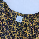 ROSE BUD 総柄 ドレス ワンピース ブラック ブラウン ピンク レディース ローズバッド【中古】5-1218M∞