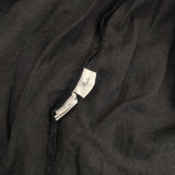 nest Robe リネン 2way 後染め 日本製 01172-1187 半袖 シャツワンピース ワンピース ブラック レディース ネストローブ【中古】6-0410S△
