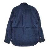 45R/45rpm インディゴリネンタック908SHIRT 定価51700円 ブラウス シャツ ネイビー レディース フォーティーファイブアールピーエム【中古】5-1218M∞