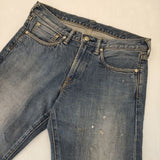 45R/45rpm おこめ比古比女 はたらきもの 定価59400円 加工 ジーンズ サイズ27 デニムパンツ ブルー レディース フォーティーファイブアールピーエム【中古】5-1218G∞