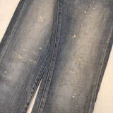 45R/45rpm おこめ比古比女 はたらきもの 定価59400円 加工 ジーンズ サイズ27 デニムパンツ ブルー レディース フォーティーファイブアールピーエム【中古】5-1218G∞