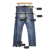 45R/45rpm おこめ比古比女 はたらきもの 定価59400円 加工 ジーンズ サイズ27 デニムパンツ ブルー レディース フォーティーファイブアールピーエム【中古】5-1218G∞