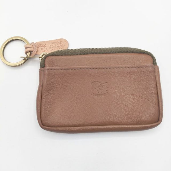 IL BISONTE レザー 小銭入れ 定価18700円 革 コインケース ブラウン レディース イルビゾンテ【中古】5-1012G∞