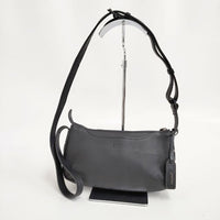 genten トスカ コンパクトショルダーバッグ 定価41800円 レザー 革 ショルダーバッグ ブラック レディース ゲンテン【中古】5-1006G∞