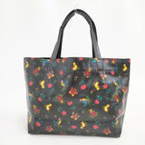 FEILER 花柄 PVC トートバッグ ブラック レディース フェイラー【中古】5-1122G∞