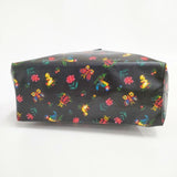 FEILER 花柄 PVC トートバッグ ブラック レディース フェイラー【中古】5-1122G∞