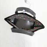 FEILER 花柄 PVC トートバッグ ブラック レディース フェイラー【中古】5-1122G∞