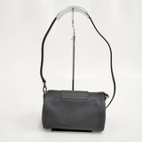 Longchamp プリアージュ エクストラ クロスボディバッグ XS レザー 革 ショルダーバッグ ブラック レディース ロンシャン【中古】6-0101G∞