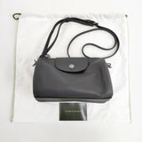 Longchamp プリアージュ エクストラ クロスボディバッグ XS レザー 革 ショルダーバッグ ブラック レディース ロンシャン【中古】6-0101G∞