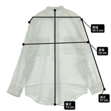 BEAUTY&YOUTH UNITED ARROWS LINIFICIOリネンサファリバンドカラーシャツ 定価13200円 長袖シャツ ライトグリーン レディース ビューティアンドユース【中古】6-0307M∞