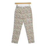 45R/45rpm クールストレッチ小花プリントスリムパンツ 定価19800円 パンツ オフホワイト レディース フォーティーファイブアールピーエム【中古】5-1218M∞