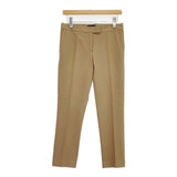 JOSEPH ストレッチ センタープレススラックス パンツ キャメル レディース ジョセフ【中古】5-1218G∞