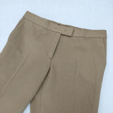 JOSEPH ストレッチ センタープレススラックス パンツ キャメル レディース ジョセフ【中古】5-1218G∞