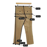 JOSEPH ストレッチ センタープレススラックス パンツ キャメル レディース ジョセフ【中古】5-1218G∞