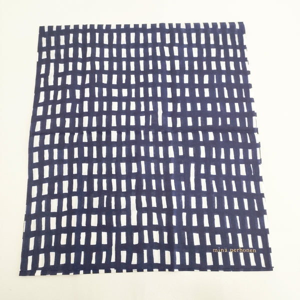 mina perhonen 新品 sora check コットン てぬぐい その他小物 ブルー ホワイト レディース ミナペルホネン【中古】5-1108G◎