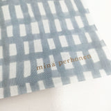 mina perhonen 新品 sora check コットン てぬぐい その他小物 ブルー ライトブルー レディース ミナペルホネン【中古】5-1108G◎