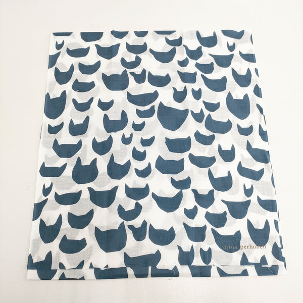 mina perhonen 新品 anone-anone コットン てぬぐい その他小物 ホワイト ブルー レディース ミナペルホネン【中古】5-1108G◎