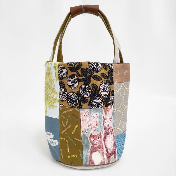 mina perhonen bucket bag ピース pi0035 トートバッグ マルチカラー レディース ミナペルホネン【中古】5-0908G♪