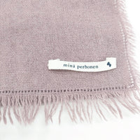mina perhonen forest parade 刺繍 ストール マフラー ピンク レディース ミナペルホネン【中古】5-1001T◎