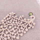 mina perhonen forest parade 刺繍 ストール マフラー ピンク レディース ミナペルホネン【中古】5-1001T◎