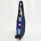 mina perhonen ua9746 usa bag ウサバッグ forest ring ショルダーバッグ ブルー ブラック レディース ミナペルホネン【中古】5-1122G∞